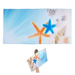 Logo Branded Microfiber Pool Beach Towel Blanket