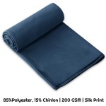 Logo Branded Polyblend Quick-Dry Silk Print Towel - 200Gsm