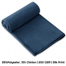 Logo Branded Polyblend Quick-Dry Silk Print Towel - 200Gsm  Logo Branded Polyblend Quick-Dry Silk Print Towel - 200Gsm