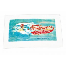 35" x 60", 15 lb., Mid-Weight Velour Beach Towel (Screen Print) Logo Branded