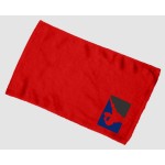 Custom Imprinted Budget Rally Terry Towel Hemmed 11x18 - Red (Imprinted)
