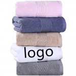 Logo Branded Jacquard Pattern Dobby Border Hand Towels