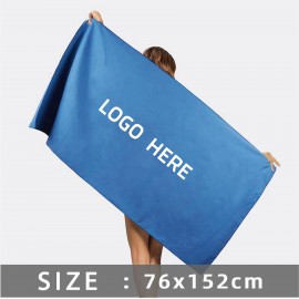 Full Color Beach Towel Logo Branded