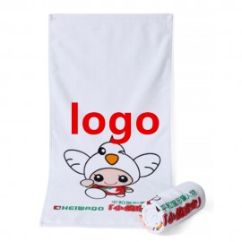 Custom Imprinted 32S Cotton Yarn Cartoon Hand Towels