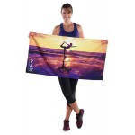22" x 42", 7 lb., Terry Velour, Sublimated, Digitally Printed Sport/Fitness Towel Custom Printed