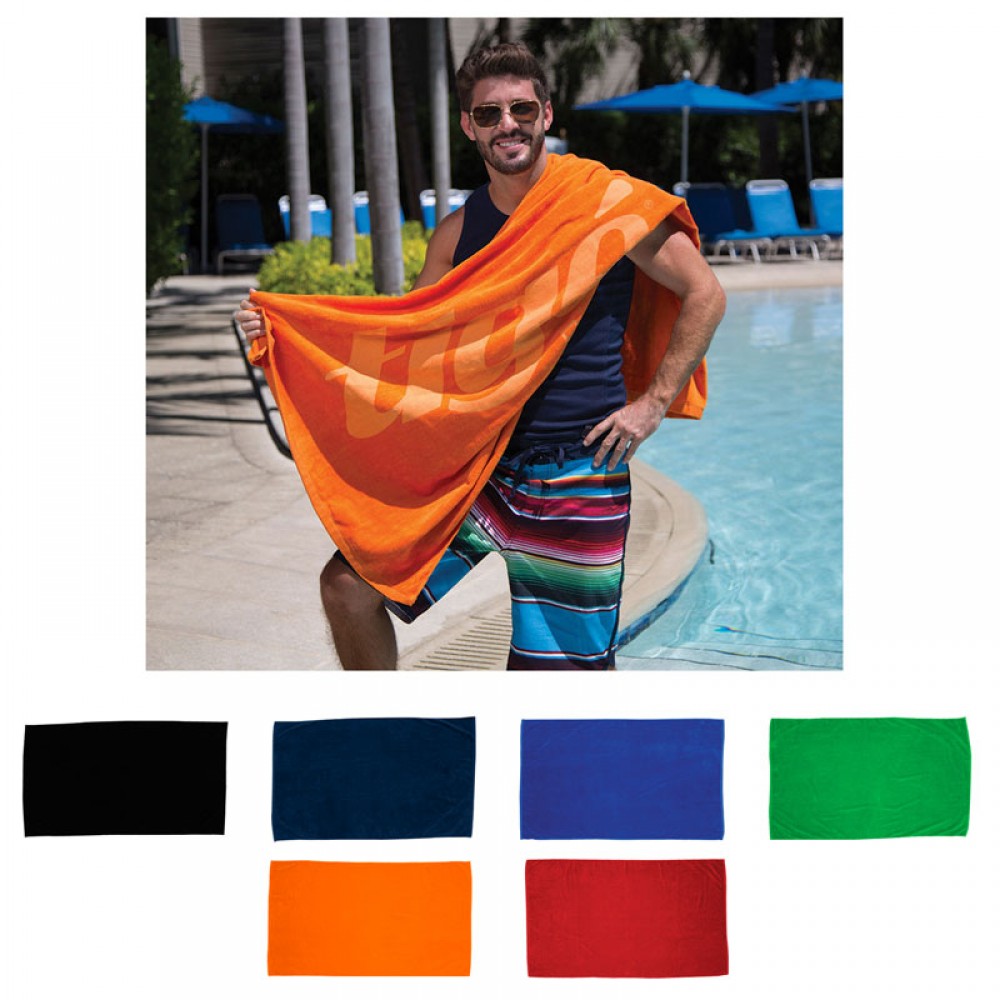 Logo Branded Diamond Collection Colored Beach Towel (35" x 60") Logo Branded Diamond Collection Colored Beach Towel (35" x 60")