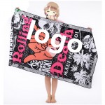 Full Sublimation Water Absorbent Beach Towels Custom Printed