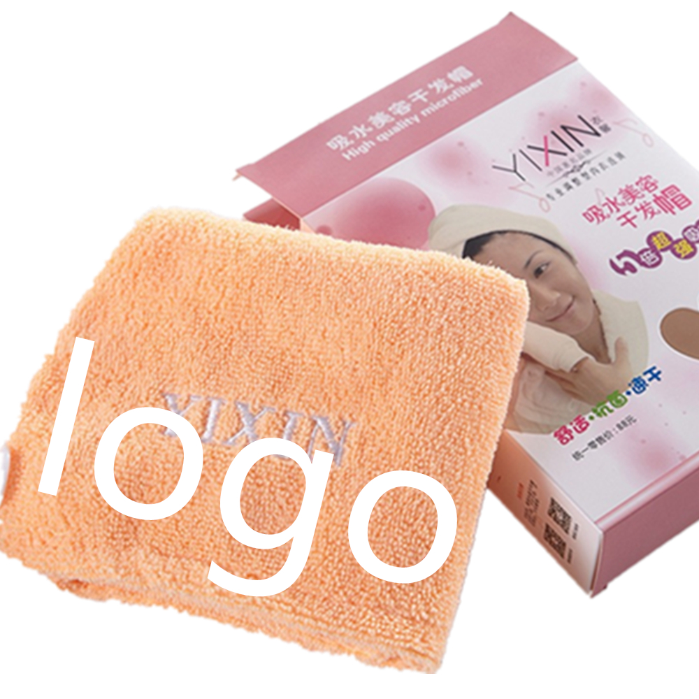 Water Absorbent Hair Wrap Hair Towels Logo Branded