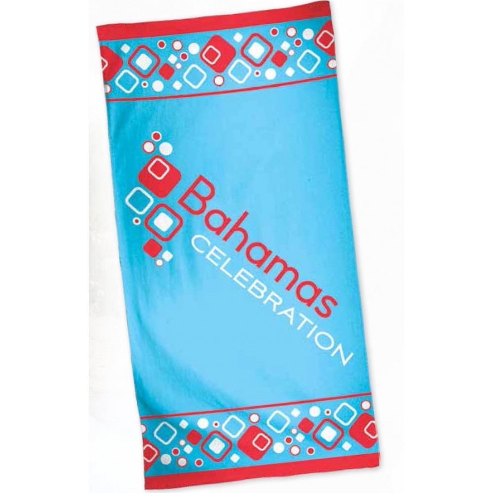 Fiber Reactive Beach Towel (34"x60") Logo Branded Fiber Reactive Beach Towel (34"x60") Logo Branded