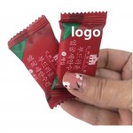 Compressed Cotton Towel Pack In Candy Shape Logo Branded