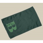 Logo Branded Fingertip Towel Hemmed 11x18 - Forest Green (Imprinted)