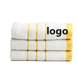 Extra Thick Strips Pattern Hand Towels Custom Imprinted