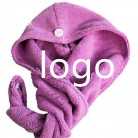 Micro Fiber Hair Towels Wrap Custom Printed