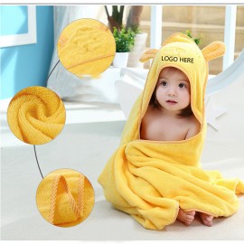 Custom Embroidered 100% cotton Baby Hooded Beach Towel