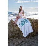 Custom Embroidered Platinum Collection Beach Towel (Screen Print)