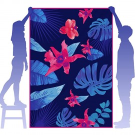 40"x 75" King Size Sublimated Microfiber Velour Beach Towel with Logo