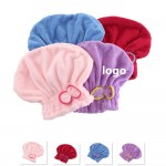 Logo Branded Quick Dry Adjustable Hair Cap With Bow