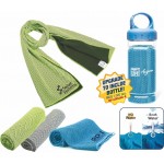 Microfiber Cooling Towel with Bottle Custom Imprinted