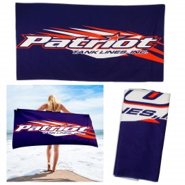 Custom Imprinted 30 X 60 Full Color Cotton Beach Towel