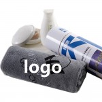 Logo Branded Micro Fiber Hand Towels In Containers