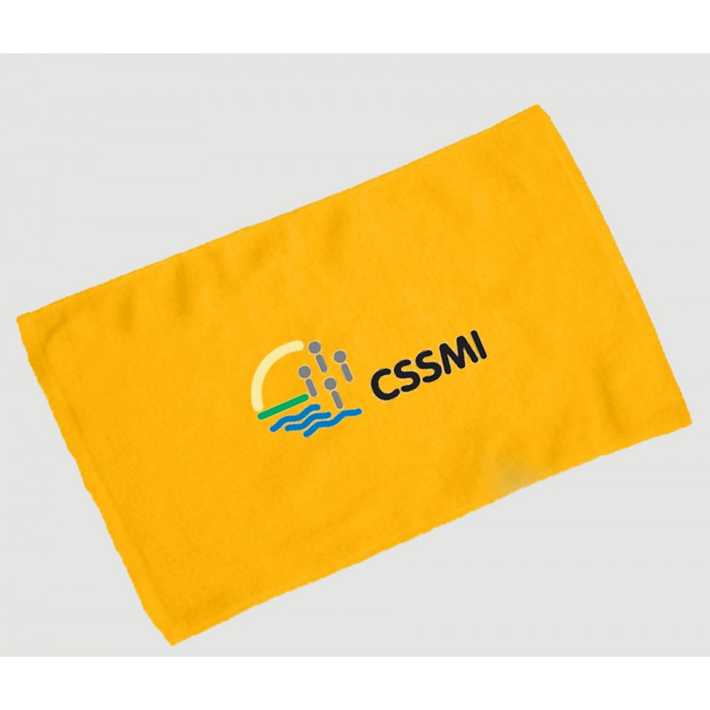 Logo Branded Fingertip Towel Hemmed 11x18 - Gold (Imprinted) Logo Branded Fingertip Towel Hemmed 11x18 - Gold (Imprinted)
