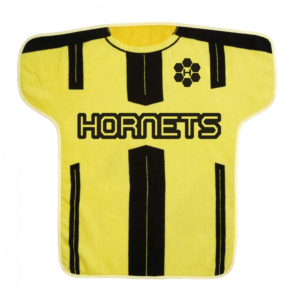 Custom Imprinted Jersey Shaped Hand Towel Custom Imprinted Jersey Shaped Hand Towel