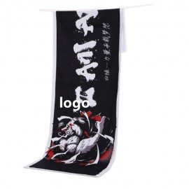 Logo Branded 100% Polyester Gym Towels Club Towels