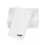 Resort White Cotton Hand Towel Custom Printed