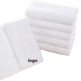 Salon Cotton White Hand Towels Custom Printed