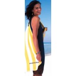 Custom Imprinted Turkish Signature Basic Weight Cabana Stripe Beach Towel