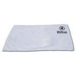 Logo Branded White 100% Cotton Terry Beach Towel - 1 Color (30"x60")
