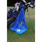 Logo Branded Diamond Collection Golf Towel w/ Corner Grommet (Screen Print)