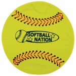 Fiber Reactive Softball Shaped Sport Towel (Screen Print) Custom Imprinted