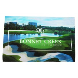 16" x 25", 3.0 lb., Terry Velour, Sublimated, Digitally Printed Sport/Golf Towel Custom Printed  16" x 25", 3.0 lb., Terry Velour, Sublimated, Digitally Printed Sport/Golf Towel Custom Printed