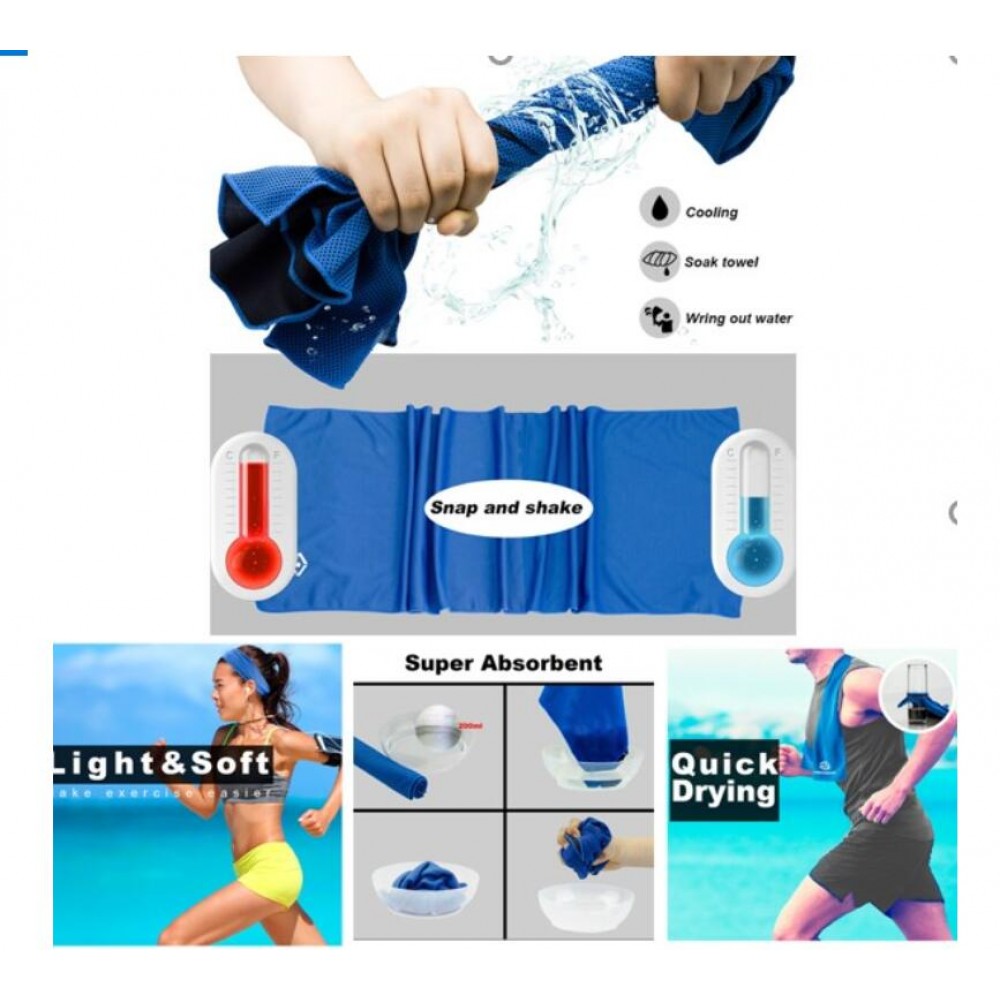 Custom Imprinted High Quality Cooling Towel Sports Towel Custom Imprinted High Quality Cooling Towel Sports Towel