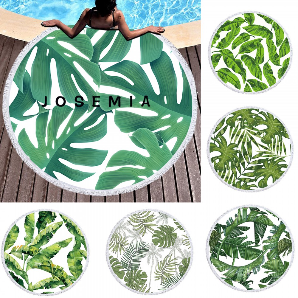 Printed Round Beach Towel Logo Branded Printed Round Beach Towel Logo Branded