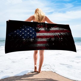 60" x 30" Full Color Beach Towel with Logo