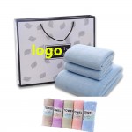 Coral Fleece Towel Gift Set Custom Imprinted