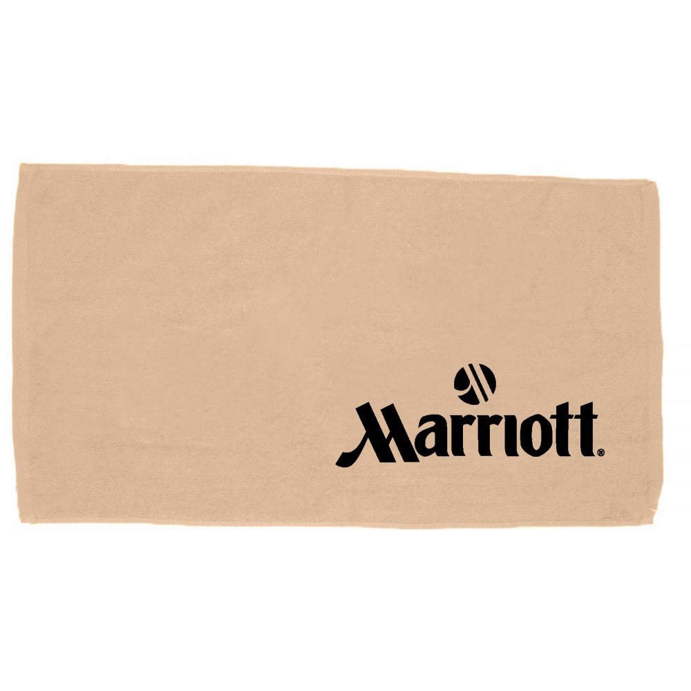 Custom Embroidered Colored 100% Cotton Velour Beach Towel - 1 Color (30"x60")