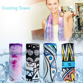 CT07 Cooling Towels(40"x 12") Ice Towel Microfiber Towel Logo Branded