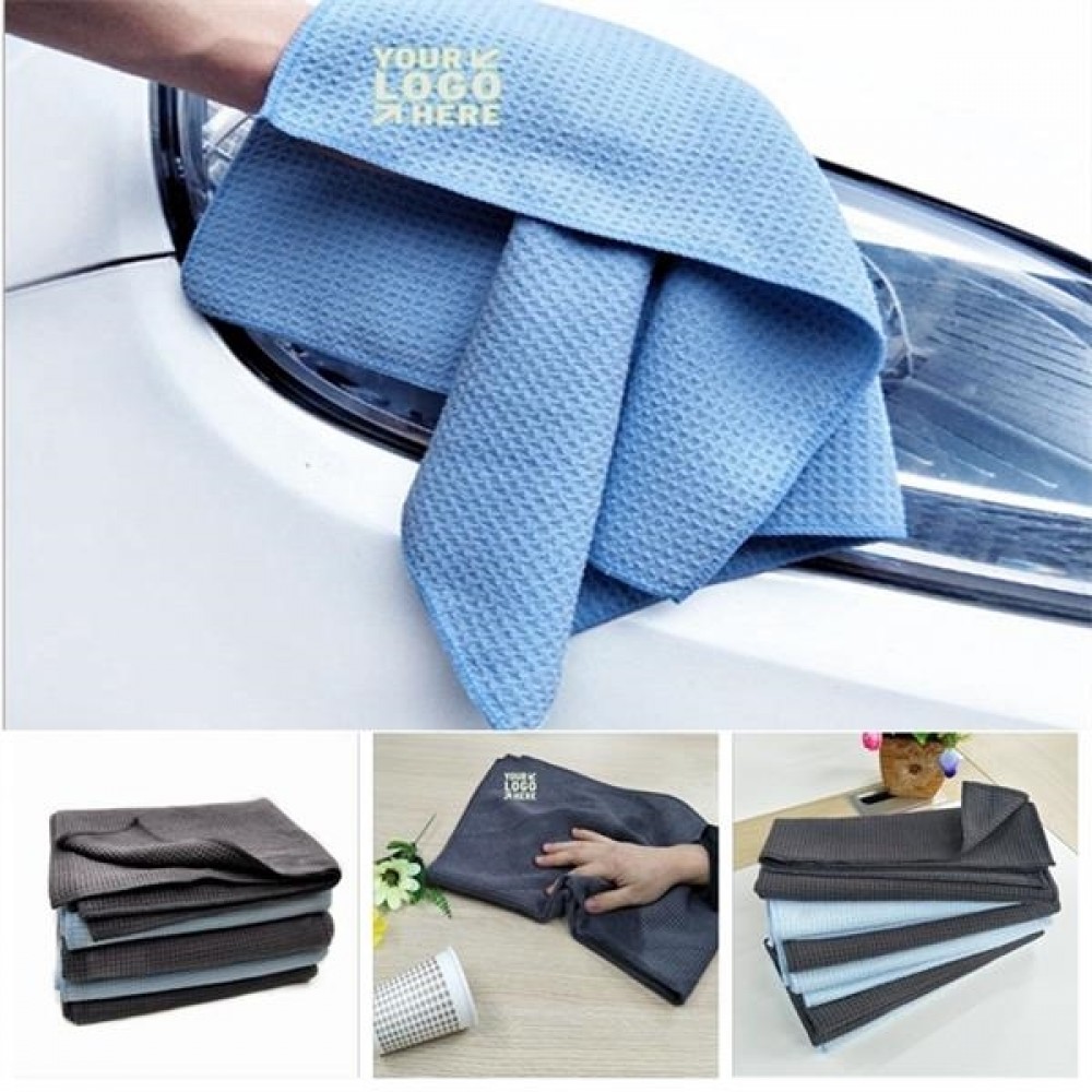Logo Branded Car Washing Microfiber Towel Logo Branded Car Washing Microfiber Towel