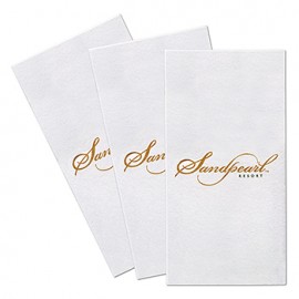 Custom Imprinted Linen-Feel Hand Towel