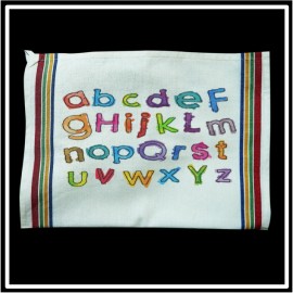 Custom Imprinted Vintage Stripped Kitchen Towel - Multi Color Stripes