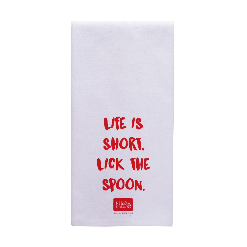 Logo Branded Screen Printed Flour Sack Tea Towel