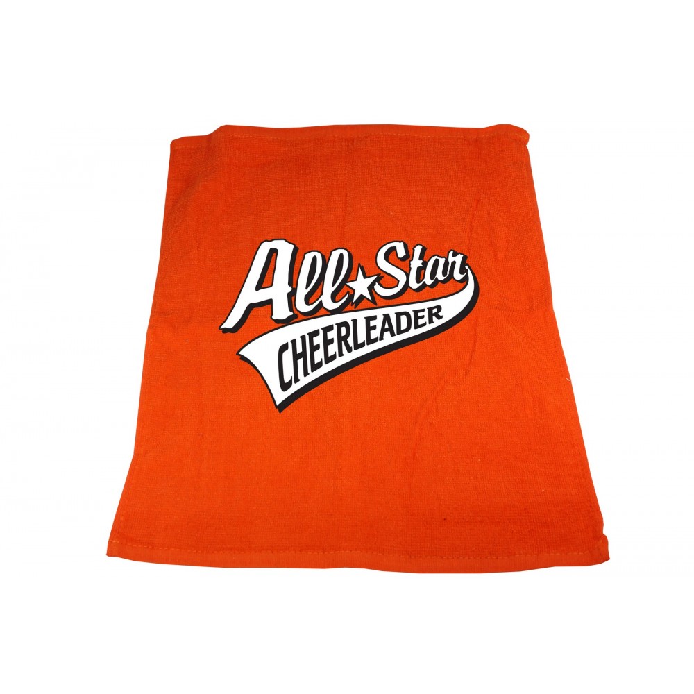 Logo Branded Colored Velour Hemmed Rally Towels (15"x18") Logo Branded Colored Velour Hemmed Rally Towels (15"x18")