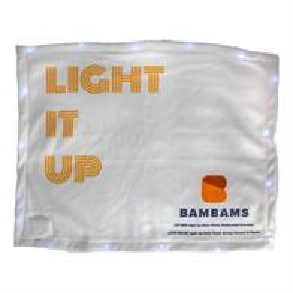 Light Up White LED Rally Towel (Priority) Custom Imprinted Light Up White LED Rally Towel (Priority) Custom Imprinted