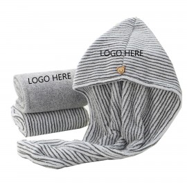 Custom Embroidered Bamboo Hair Towel Wrap