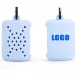 Quick Dry Cool Microfiber Towel with Hollowed Silicone Case Towel Holder Custom Imprinted