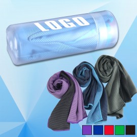 Custom Imprinted Cooling Towel In Plastic Case