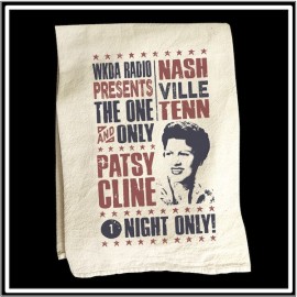 Natural Vintage Flour Sack Towel with Custom Print Custom Embroidered